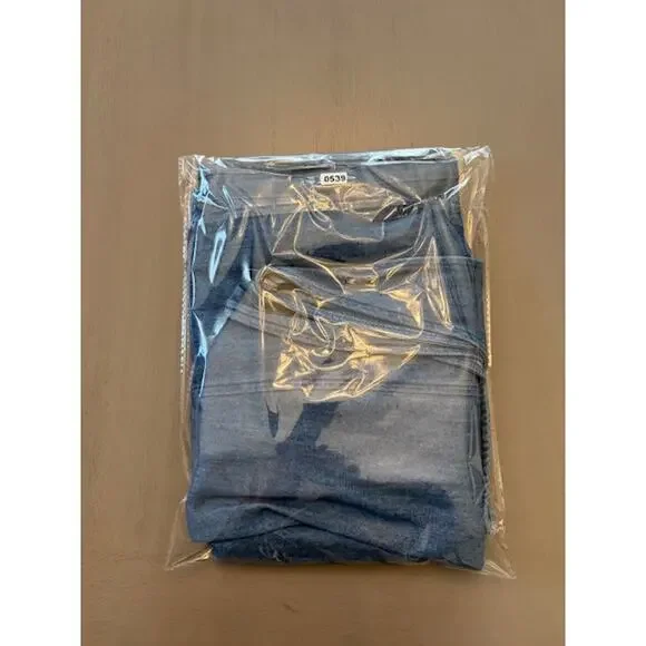 Old Navy Denim Chambray Midi Dress XL Blue Smocked Back Square Neck Cottagecore - Picture 15 of 15